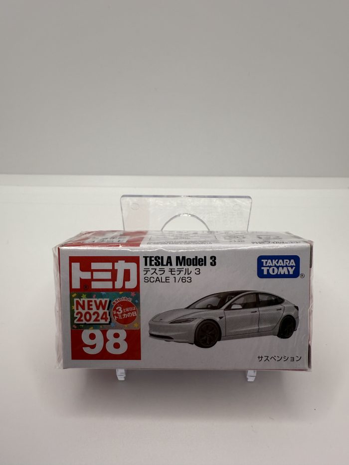 Takara Tomy Tesla Model 3 Box 2024 White