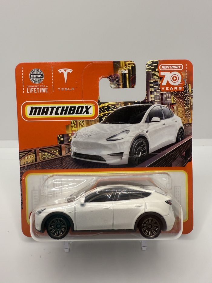 Matchbox Tesla Model Y Short Card 2022 White 89/100