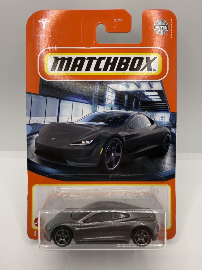Matchbox Tesla Roadster Long Card 2022 Dark Grey 75/100