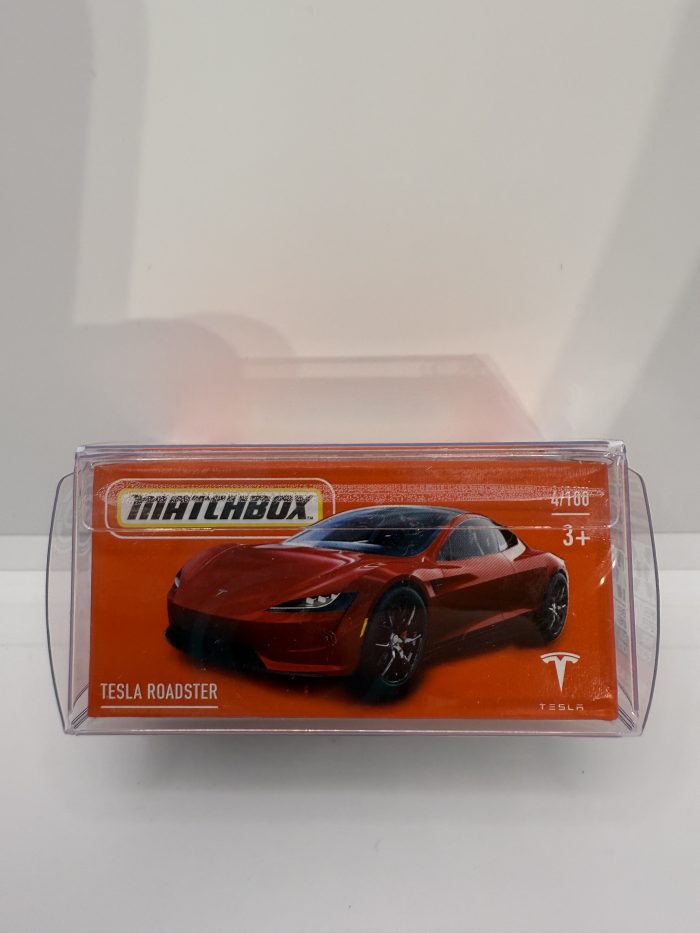 Matchbox Tesla Roadster Box 2021 Matte Red 4/100