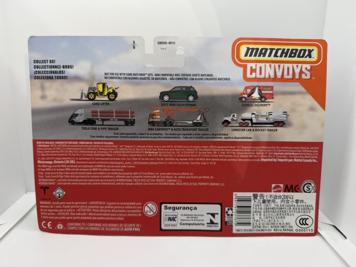 Matchbox Tesla Semi & Pipe Trailer \\\ Load Lifter 2020 Silver Convoys - Image 2