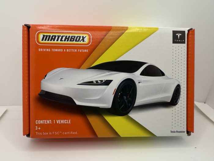 Matchbox Tesla Roadster Box 2022 White