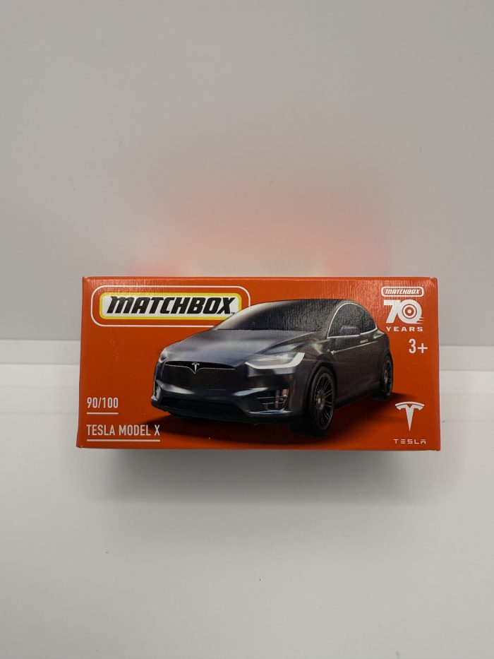 Matchbox Tesla Model X Box 2023 Dark Grey 90/100
