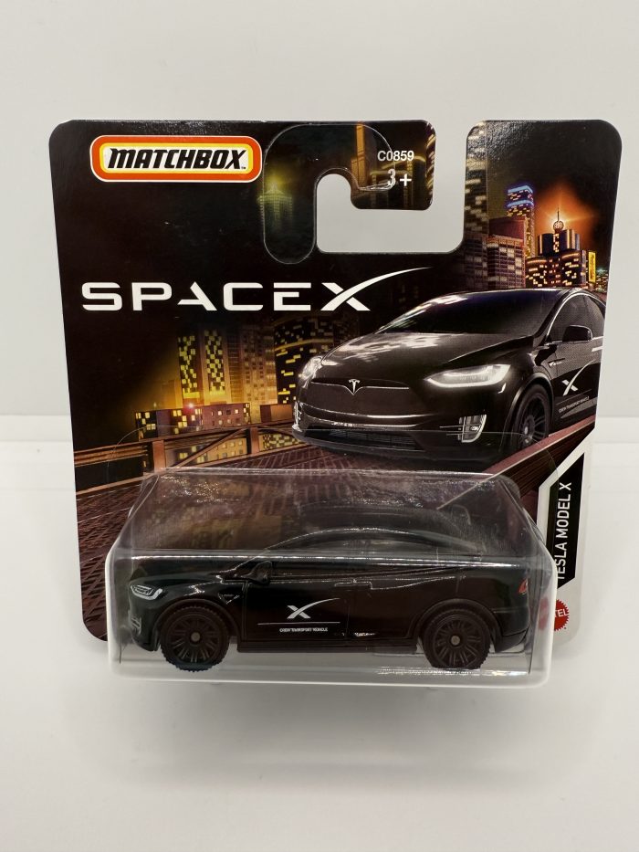 Matchbox Tesla Model X Short Card 2024 Black 75/100