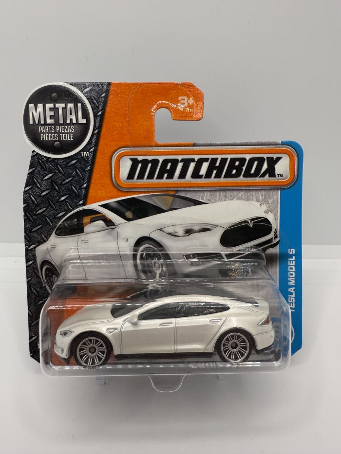 Matchbox Tesla Model S Short Card 2016 White 26/125