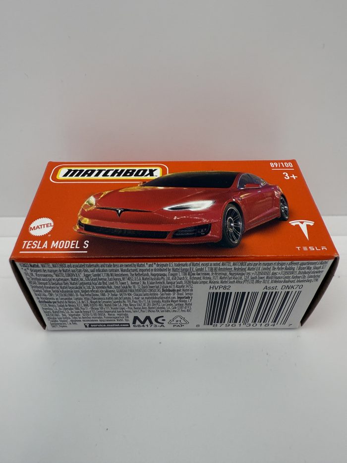 Matchbox Tesla Model S Box 2023 Red 89/100 - Image 2