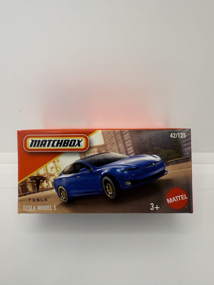 Matchbox Tesla Model S Box 2024 Blue 42/125