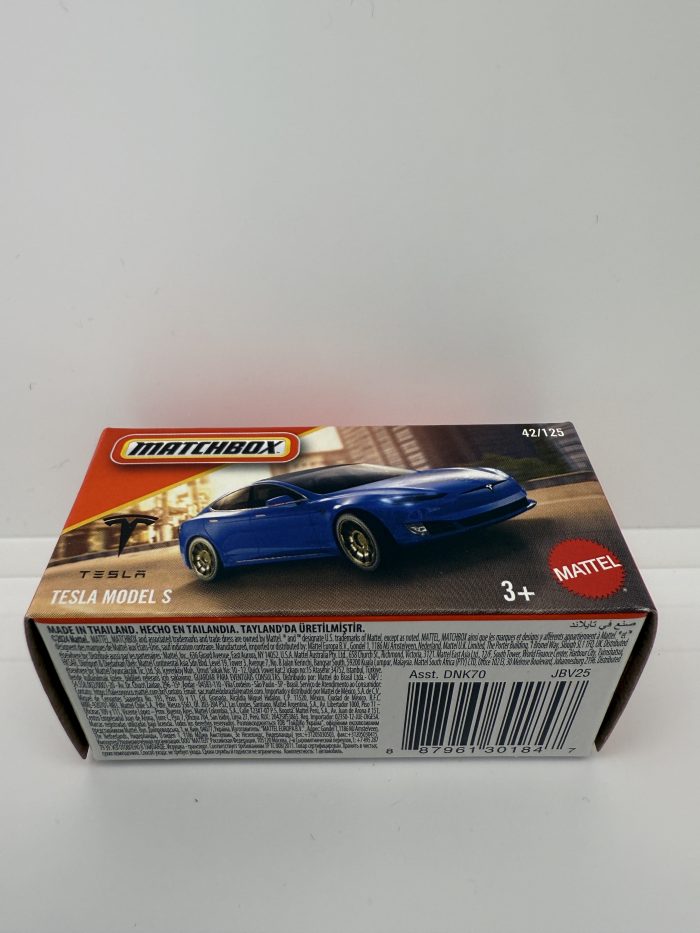 Matchbox Tesla Model S Box 2024 Blue 42/125 - Image 2