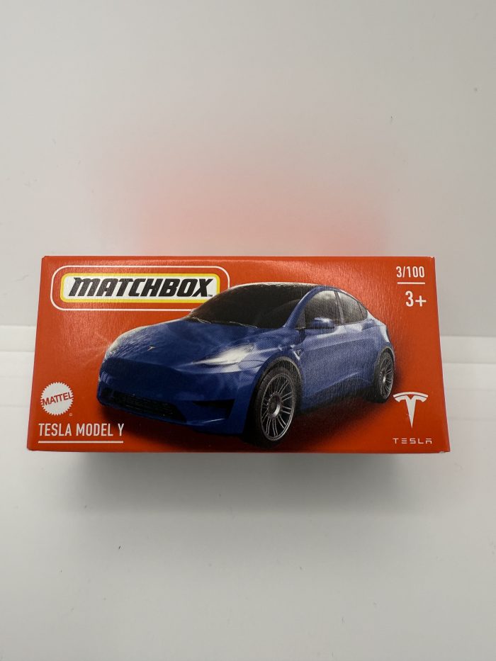 Matchbox Tesla Model Y Box 2024 Blue 3/100