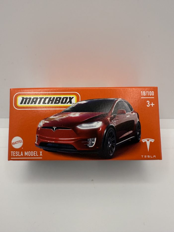 Matchbox Tesla Model X Box 2023 Red 18/100