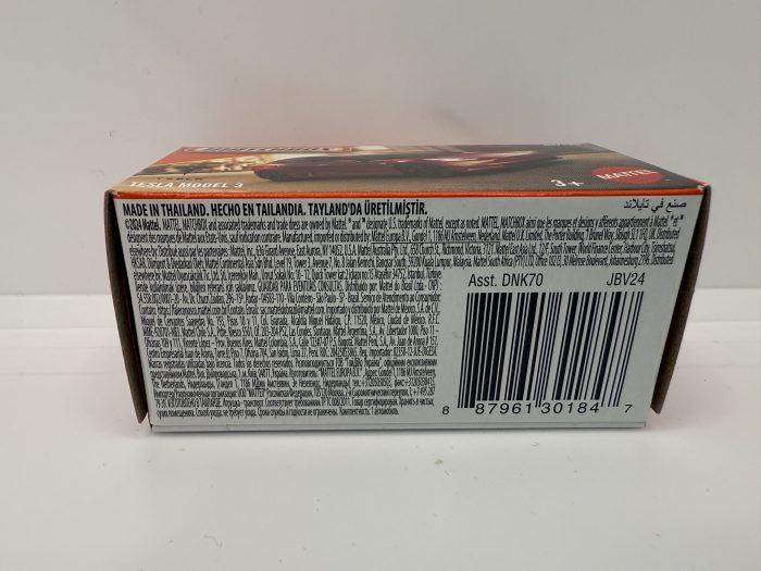 Matchbox Tesla Model 3 Box 2024 Red 4/125 - Image 3