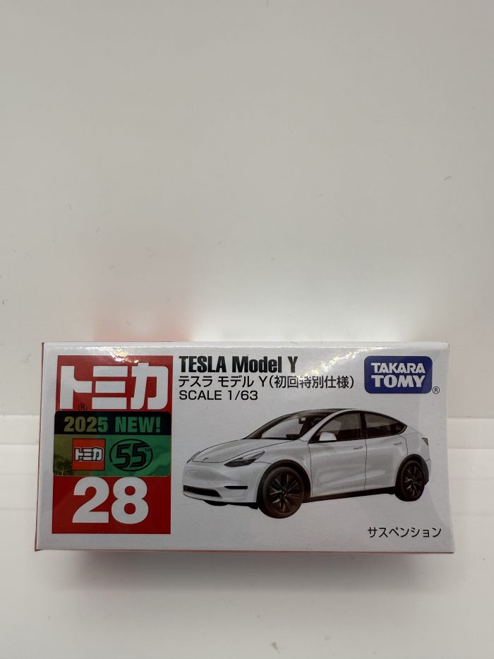 Takara Tomy Tesla Model Y Box 2025 White